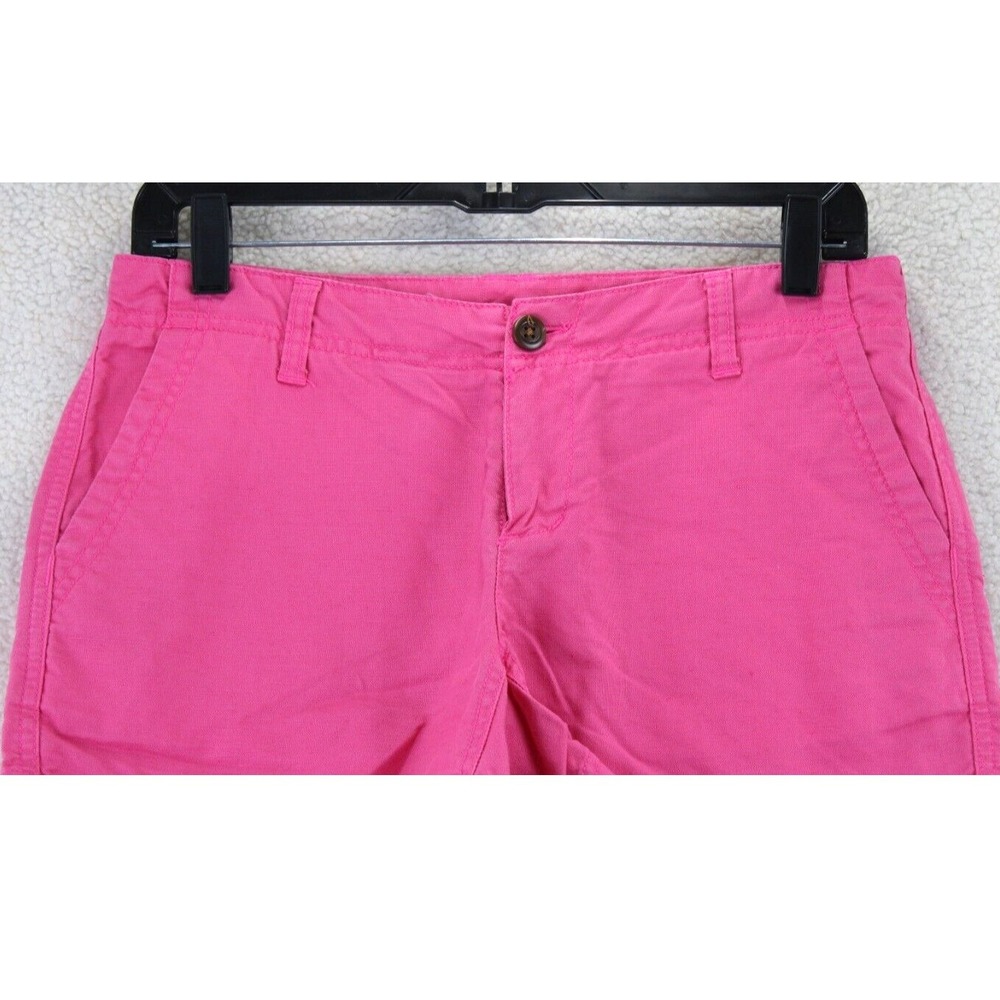 The North Face Womens Pink Chino Shorts Size 2 Long Casual Outdoor - Picture 3 of 13